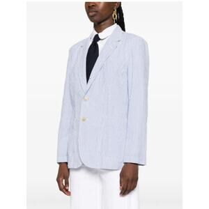 RALPH LAUREN Jacket Blue & White  Jacket. Lightweight with lining! Retail $150